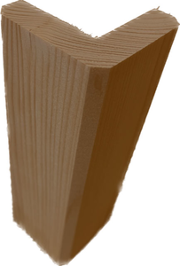 Baguette d'angle EXTERIEURE Nord Blanc - 55 x 55 mm x 3.25 ml - Traité CL3 Brun